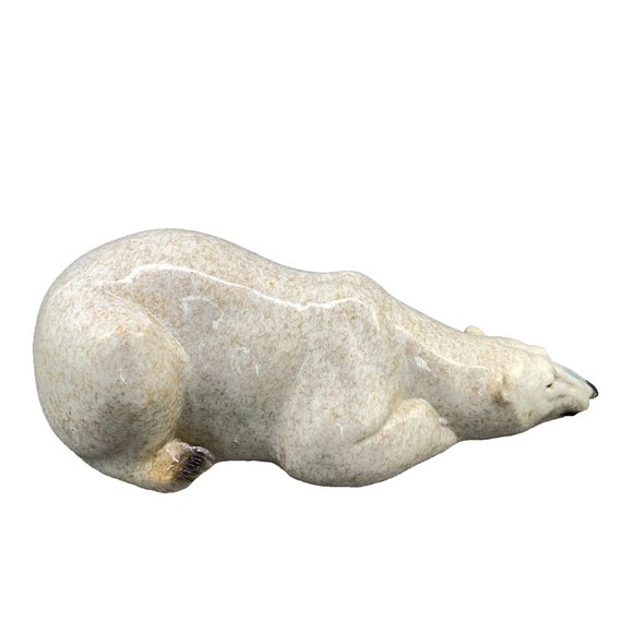 Logan - Polar Bear Ceramic Figurine: Home Decor - Picture 2 of 3